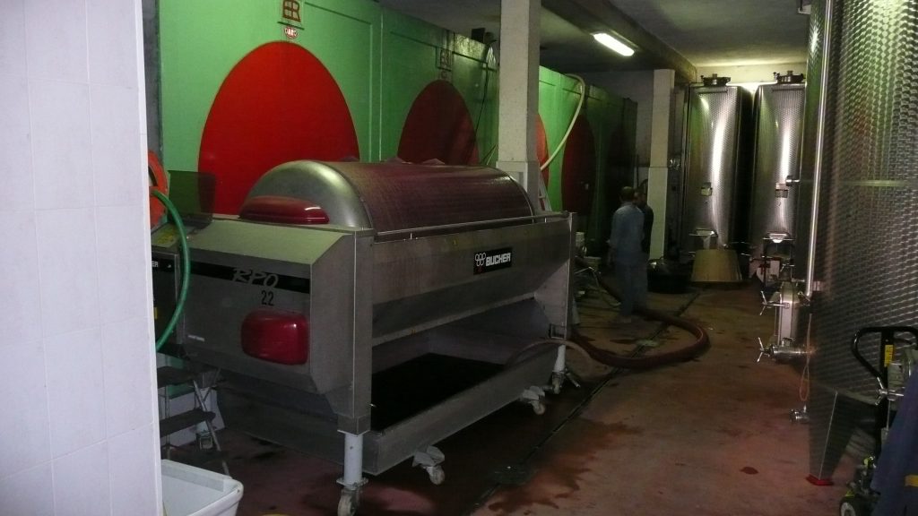 Wine pressing machine, Cantina di Manara, Veneto