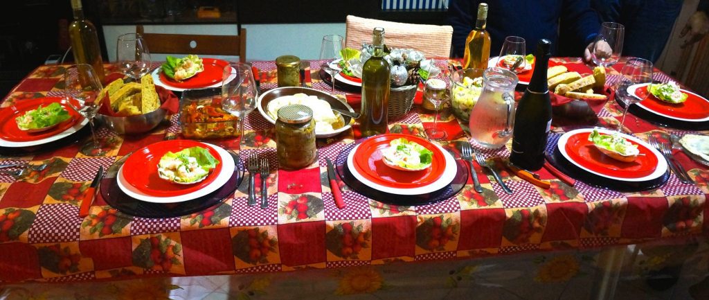 Christmas table setting