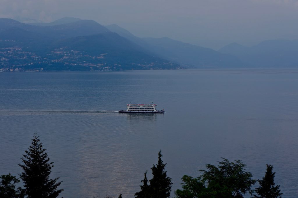 A misty morning at Lake Maggiore