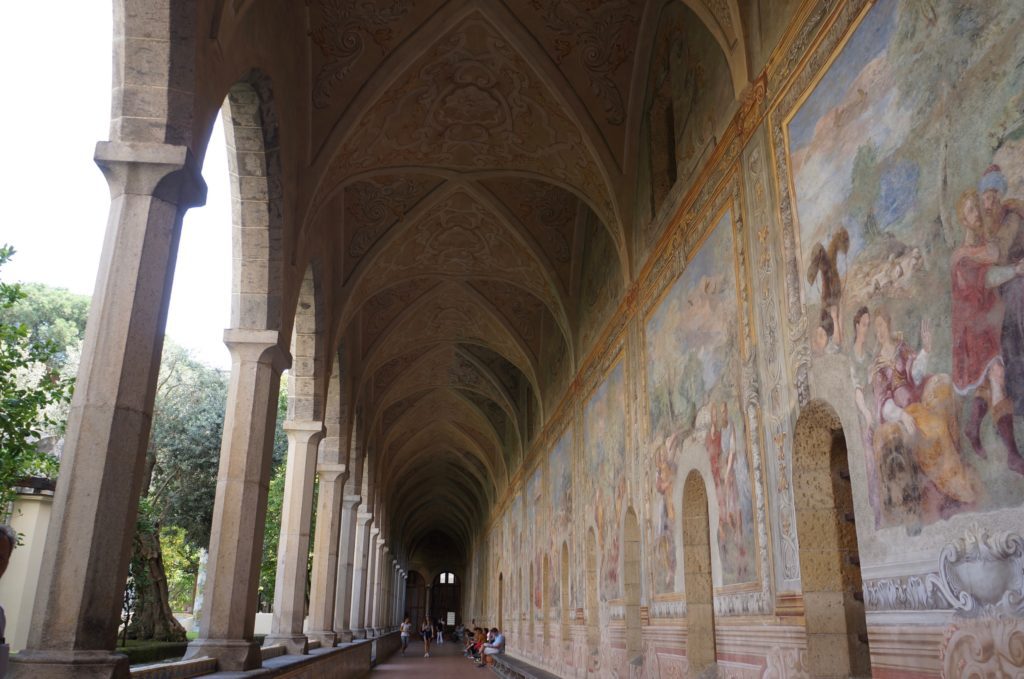 The cloisters at Santa Chiara, Naples