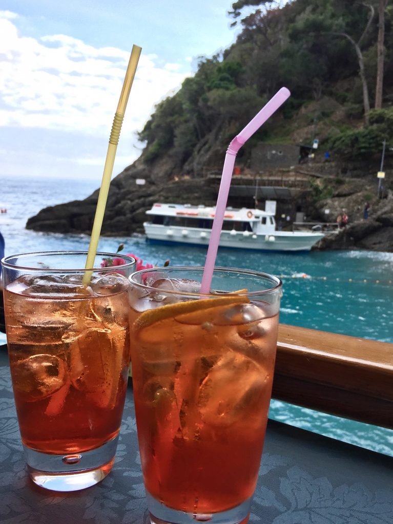 The distinctive orange hue of the Spritz Aperol - a perfect aperitivo on a warm summer’s evening