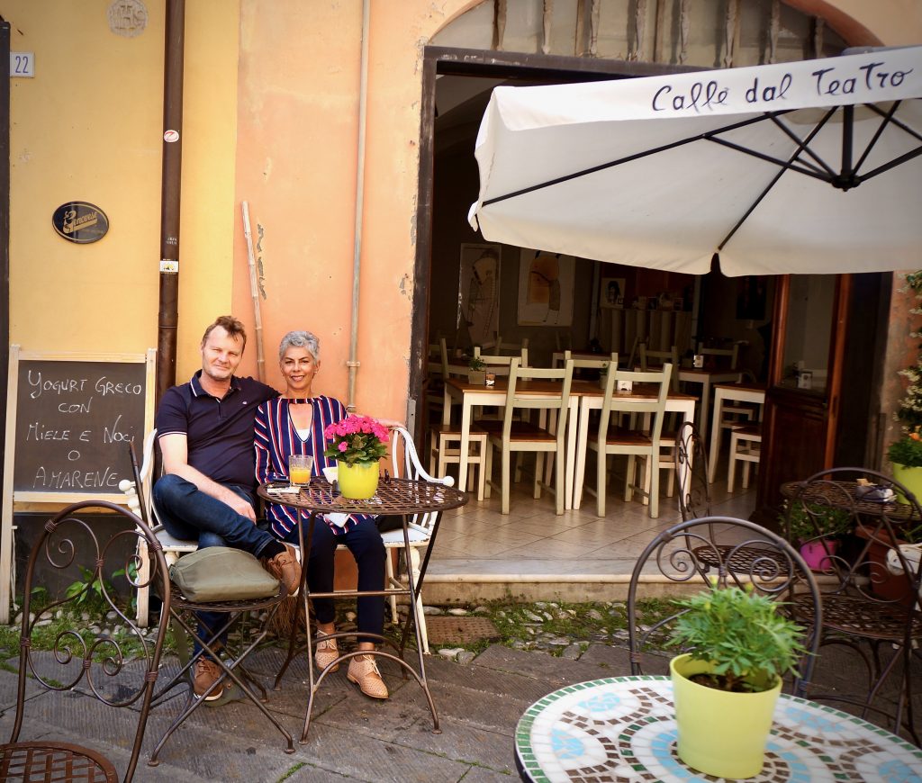 Aperitivo time in a small village in Italy